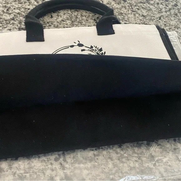 Canvas Tote Bag Large Initial S - Picture 5 of 9